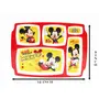 Saharanpur Handicraft SAHARANPUR HANDICRAFTS Disney Mickey Mouse 5 partition PlateMelamine Plates, 4 image