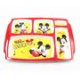 Saharanpur Handicraft SAHARANPUR HANDICRAFTS Disney Mickey Mouse 5 partition PlateMelamine Plates, 2 image