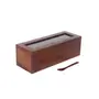 WOOD CRAFTS OF RAJASTHAN Wooden Spice Box For Kitchen Masala Dabba Masala Box Spice Masala Dabba Spice Jars 4 Large Partition With Spoon & on Top Glass Table Top Kitchen Storage Boxes Brown, 4 image