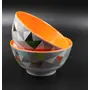 SAHARANPUR HANDICRAFTS Melamine Bowl Set | 6 Inch 650 ML 2 Tone Coloured Round Bowl Set of 2| Vegetable Bowl | Snack Bowl | Soup Bowl | Mini Serving Bowl Set (Bowl Durian 3D), 3 image