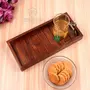 WOOD CRAFTS OF RAJASTHAN Sheesham Wood Serving Trays for Dining Table Rectangle Shape Tray for Breakfast Coffee Serving Tray Table Decor Gifts Pack of 1, 5 image