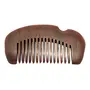 CHURU SANDALWOOD CARVED Natural Red Sandalwood (Lal Chandan) fine-tooth Hair Comb/Kanga All- Purpose Comb for Hair Growth and Care, 2 image