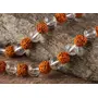 CHURU SANDALWOOD CARVED Handcrafted Rudraksha & Crystal Mala - rudraksha Snow Quartz Mala - Combination Rudraksha Crystal Mala - 108 Beads Mala - Tassel Mala - Prayer Beads (Other), 6 image