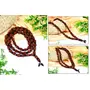 CHURU SANDALWOOD CARVED Handicrafts 8MM Mukhi Rudraksha Mahalaxmi Mala with Red Sandalwood (Lal Chandan) To attract prosperity abundance and opportunities related to finance and love (Collector), 5 image