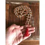 CHURU SANDALWOOD CARVED Handcrafted Rudraksha & Crystal Mala - rudraksha Snow Quartz Mala - Combination Rudraksha Crystal Mala - 108 Beads Mala - Tassel Mala - Prayer Beads (Other), 3 image