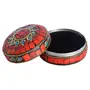 CHURU SANDALWOOD CARVED PRODUCTS Metal Latest Style Antique Sindoor Box/Sindoor Dibbi Handicraft Gift (Set of 3), 3 image