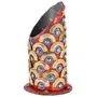 CHURU SANDALWOOD CARVED PRODUCTS Handmade Napkeen Stand & Tissue Paper Stand. Easter Day Gift - Red and Gold, 2 image