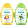Mamaearth Agent Apple Body Wash for Kids with Apple & Oat Protein 300 ml & Mamaearth Major Mango Body Wash For Kids with Mango & Oat Protein - 300 ml