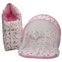 Amardeep Baby Mattress with Mosquito Net Sleeping Bag Combo 0-3 Months (Pink)
