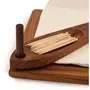 BIJNOR - METAL INLAY IN WOOD Tissue Holder Stand with Wooden Spoon for Toothpick Holding Napkin Holder Tissue Paper Holder for Dining Table Tissue Holder for Dining Table Napkin Holder Tissue Rack for Facial Napkins, 3 image