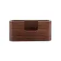 BIJNOR - METAL INLAY IN WOOD Business Card Holder Stand Card Organizer for Office Desk Round Special Business Card Holder Desk Business Card Holder Business Card Holder Desk Business Card Holder (Rosewood), 6 image