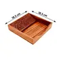 BIJNOR - METAL INLAY IN WOOD Square Full Carved Rosewood Wooden Tissue Paper Rack/Napkin Holder Stand Wooden Tissue Paper Holder Napkin Stand for Dinning Table Napkin Stand for Facial Tissue, 7 image