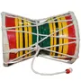 BIJNOR - METAL INLAY IN WOOD Handmade Damroo for Kids Indian Musical Instrument Damru Toy Gift