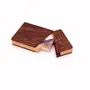 BIJNOR - METAL INLAY IN WOOD Wooden Business Card Holder for Men Brown Wood Card Case for Pocket Credit Card Wallet Wooden Card Holder Cum Cards Wallets for Men with Magnetic Lock give Card Holder Wallet Unique Look, 7 image