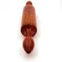 BIJNOR - METAL INLAY IN WOOD Natural Polish Wooden Belan for Chapati/Roti/Paratha/Puri/Papad Wooden Rolling Pin Roller Thick Size Chapati Roller Wooden chapathi Rolling pin Wooden Belan for Kitchen, 5 image