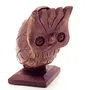 BIJNOR - METAL INLAY IN WOOD Owl Shape Pen with Specs Holder Wooden Specs Stand Holder Spectacle Holder for Office Desk Spectacle Holder for Home Showpiece wooden unique gifts for men Wooden Googles holder decoration stand, 4 image