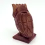 BIJNOR - METAL INLAY IN WOOD Owl Shape Pen with Specs Holder Wooden Specs Stand Holder Spectacle Holder for Office Desk Spectacle Holder for Home Showpiece wooden unique gifts for men Wooden Googles holder decoration stand, 6 image