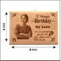 BIJNOR - METAL INLAY IN WOOD Personalized Laser Engraved Wooden Frame Customized Laser Engraved for Birthday Wish's Anniversary Gift Text Logo Photos etc, 3 image