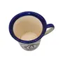 KHURJA POTTERY Ceramic Mug Tea Mug Coffee Mug 250 ml Handicraft by Awarded Indian Artisan (Blue 4), 3 image