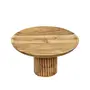 KHURJA POTTERY Natural Wooden Cake Stand | Dessert Stand | Pedestal for Dining Table | Wooden Stand for Serving Cake Dessert Pizza Cup Cakes Muffins - 9.75 inch, 3 image