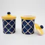 KHURJA POTTERY Ceramic Jar Set Food Storage Multipurpose 750 ml Each Set of 2, 3 image