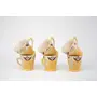 KHURJA POTTERY Handpainted Ceramic Tea Cup - 6 Pieces Yellow 160 ml, 3 image