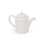 KHURJA POTTERY White 1000 ml Porcelain Kettle or Tea Pot with Lid for Serving Tea CoffeeGreen Tea Milk