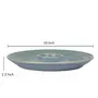 KHURJA POTTERY 'Spiral Chills' Chip & Dip Serving Platter for Snacks - Ceramic Platters Blue Pottery Starter Plates Microwave Safe (Blueish Green 10 Inch), 6 image