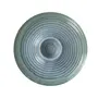 KHURJA POTTERY 'Spiral Chills' Chip & Dip Serving Platter for Snacks - Ceramic Platters Blue Pottery Starter Plates Microwave Safe (Blueish Green 10 Inch), 2 image