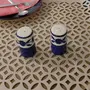 KHURJA POTTERY 'Floral Indigo' Salt and Pepper Set for Dining Table & Kitchen Ceramic Salt and Pepper Shakers Set Dispenser Set (60 ml Blue), 2 image