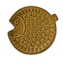 KHURJA POTTERY 'Ochre Fish' Serving Platter for Snacks - Platters Ceramic Platter Starter Plates Microwave Safe (Yellow Ochre), 2 image