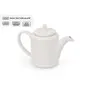 KHURJA POTTERY White 1000 ml Porcelain Kettle or Tea Pot with Lid for Serving Tea CoffeeGreen Tea Milk, 5 image
