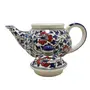 KHURJA POTTERY Ceramic Printed Multicolored 400ml Floral Tea Pot Kettle for Serving Milk Coffee and Green Tea, 5 image