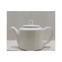 KHURJA POTTERY White 400ml 1 Piece Porcelain Ceramic Kettle or Tea Coffee and Milk Pot with Locking Lid and Handle Without Strainer, 7 image
