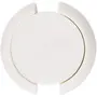 MARBLE INLAY ART AGRA - PACCHIKARI Marble Coaster Set for Diwali. (Size - 4 x 4 inch Round Set of 6 Pieces) White, 2 image