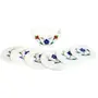 MARBLE INLAY ART AGRA - PACCHIKARI Gemstone Inlay Marble Coasters (Set of 6): Flower Garden (12113), 4 image