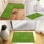 KHURJA POTTERY Home Artificial Grass Doormat with 35mm Density (90 X 60 Cms 3 X 2 Feet), 2 image