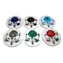Handcrafted Marble Coaster Set with Inlay Work Perfect Choice for Home and Office Use. (Size 4 x 4 inch) Round, 3 image