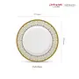 La Opala Diva Sovrana Collection Opal Glass Full Plate Set 6 pcs Moroccan Gold White Standard, 2 image