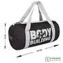 5 O' CLOCK SPORTS Gym Bag for Men Combo Black Body Building Gym BagRed GlovesSkipping RopeToo fit Green Shaker with Hand Gripper Gym and Fitness kit, 2 image