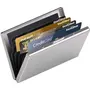 OFIXO Credit Card Holder Protector Stainless Steel Credit Card Wallet Slim Metal Credit Card Case for Women or Men (Mat-Silve), 2 image