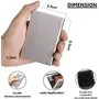 OFIXO Credit Card Holder Protector Stainless Steel Credit Card Wallet Slim Metal Credit Card Case for Women or Men (Mat-Silve), 3 image
