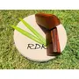 RDK Natural Red Sandalwood Pata Board/Lal Chandan Pata (Size 5-inches) with Red Sandalwood Stick (Board with 1 Stick), 2 image