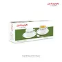 La Opala Glass Cup and Saucer - 12 Pieces White 160 ml, 4 image