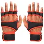 5 O'CLOCK Sports Gym Gloves with Wrist Support (Pack of 1) Gym & Fitness Gloves Gym & Fitness Gloves (Red), 2 image