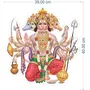 Rangoli god & God's Wall Sticker Panchmukhi Hanuman Modern Art Wall Sticker 38, 3 image