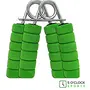 5 O' CLOCK SPORTS Combo of Let The Gains Begin (Green) Gym Bag Gloves (Green) Spider Shaker (Green) Skipping Rope (Green) and Hand Gripper (Green) Gym and Fitness Kit., 5 image