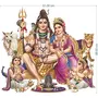 Rangoli god & God's Large Shiv Darbar Modern Art 113 Sticker 50x70 cm (Pack of 1), 3 image