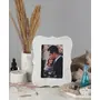 AGRA SOFT STONE CARVING PRODUCTS Lisa Marble Photo Frame For Gift Table And Couple Room Decoration (Photo Size 6X4 Inch) Tabletop White, 4 image
