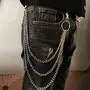 Yellow Chimes Men's Jeans Chain for Men Stainless Steel Multi-layer Jeans Chain Silver, 3 image